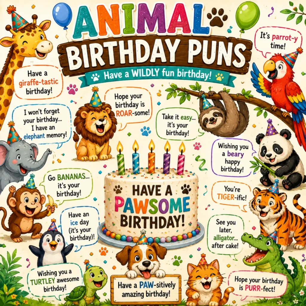 Animal Birthday Puns