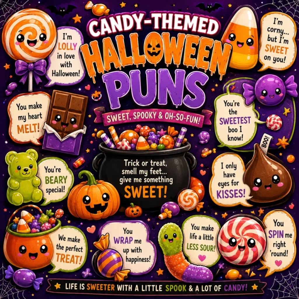 Candy-Themed Halloween Puns