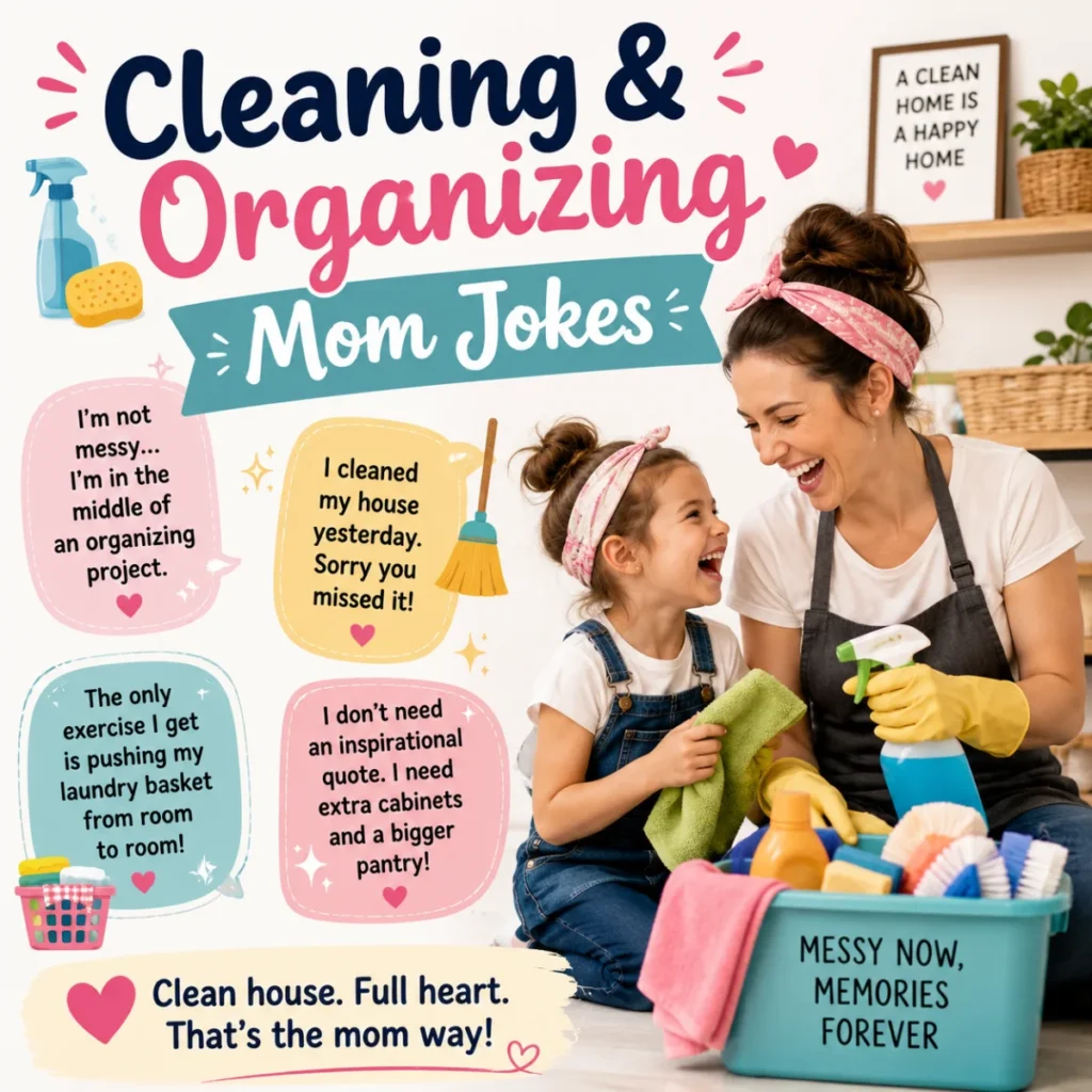 Cleaning & Organizing Mom Jokes