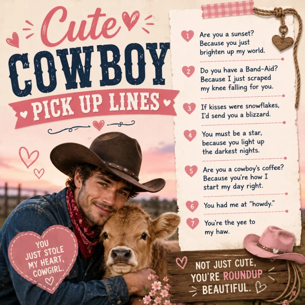 Cute Cowboy Pick Up Lines