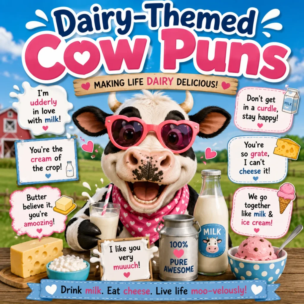 Dairy-Themed Cow Puns