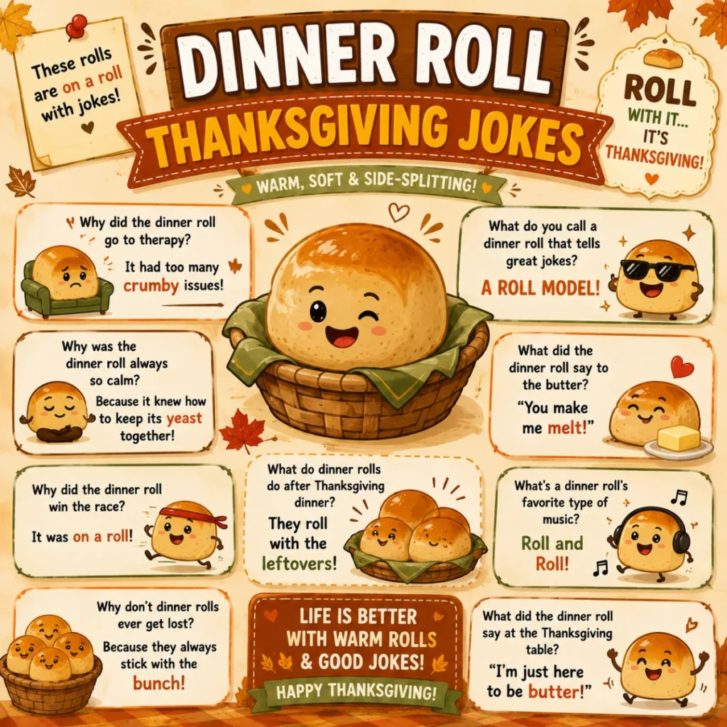 Dinner Roll Thanksgiving Jokes