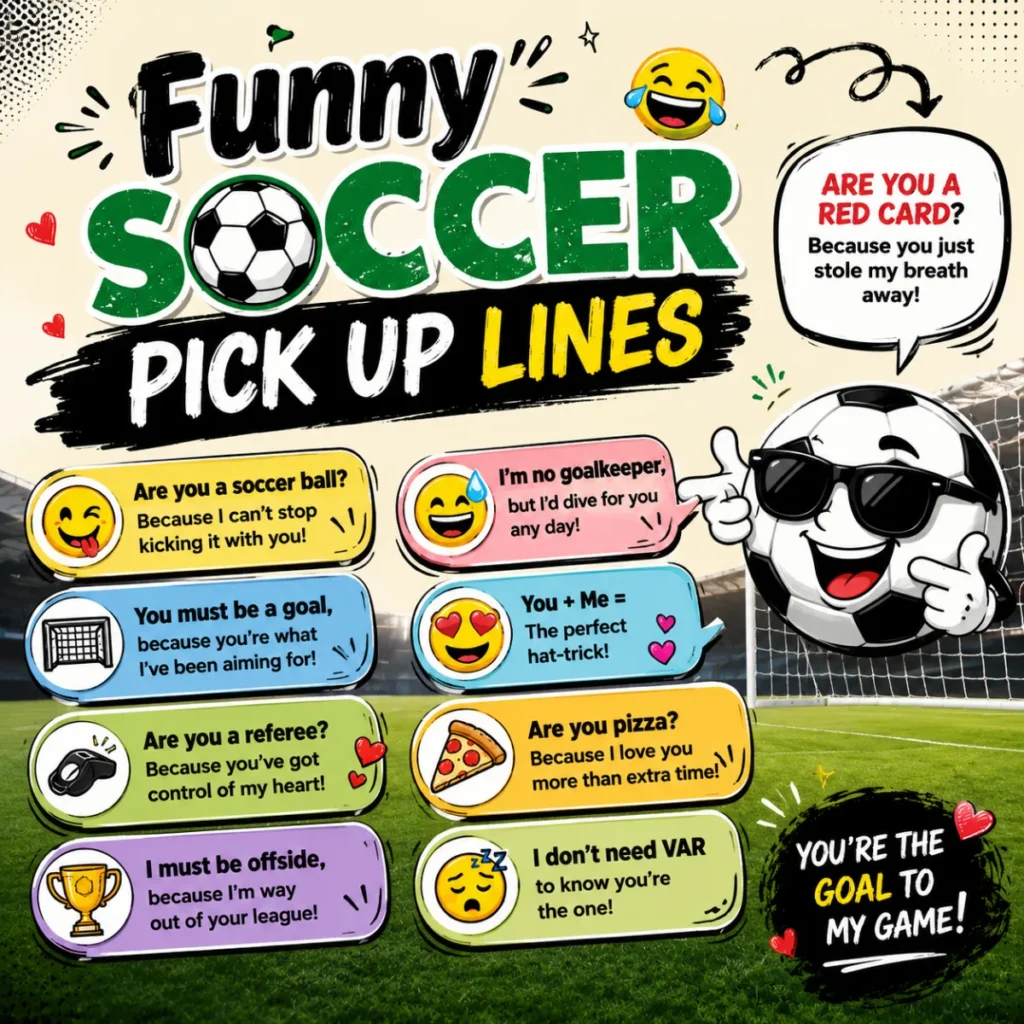Funny Soccer Pick Up Lines