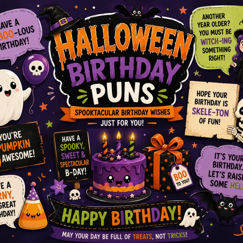 Halloween Birthday Puns