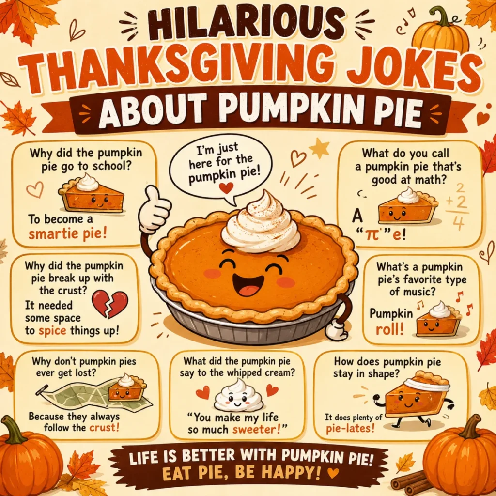 Hilarious Thanksgiving Jokes About Pumpkin Pie