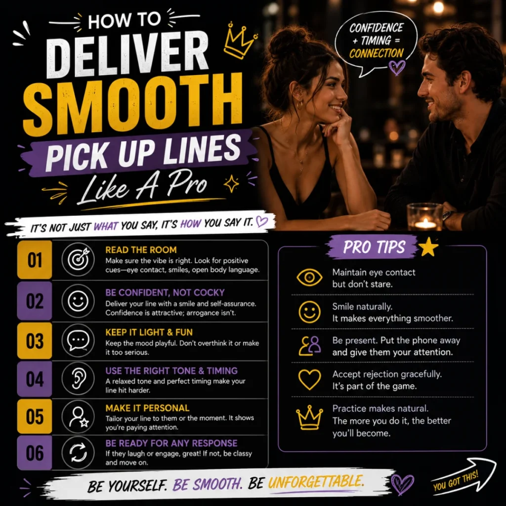 How To Deliver Smooth Pick Up Lines Like A Pro