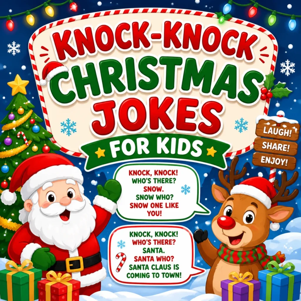 Knock-Knock Christmas Jokes for Kids