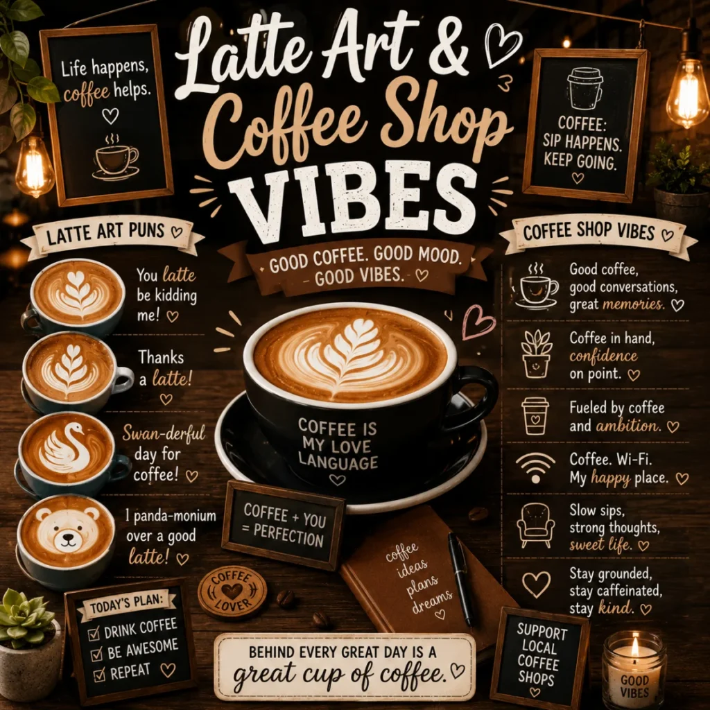 Latte Art & Coffee Shop Vibes