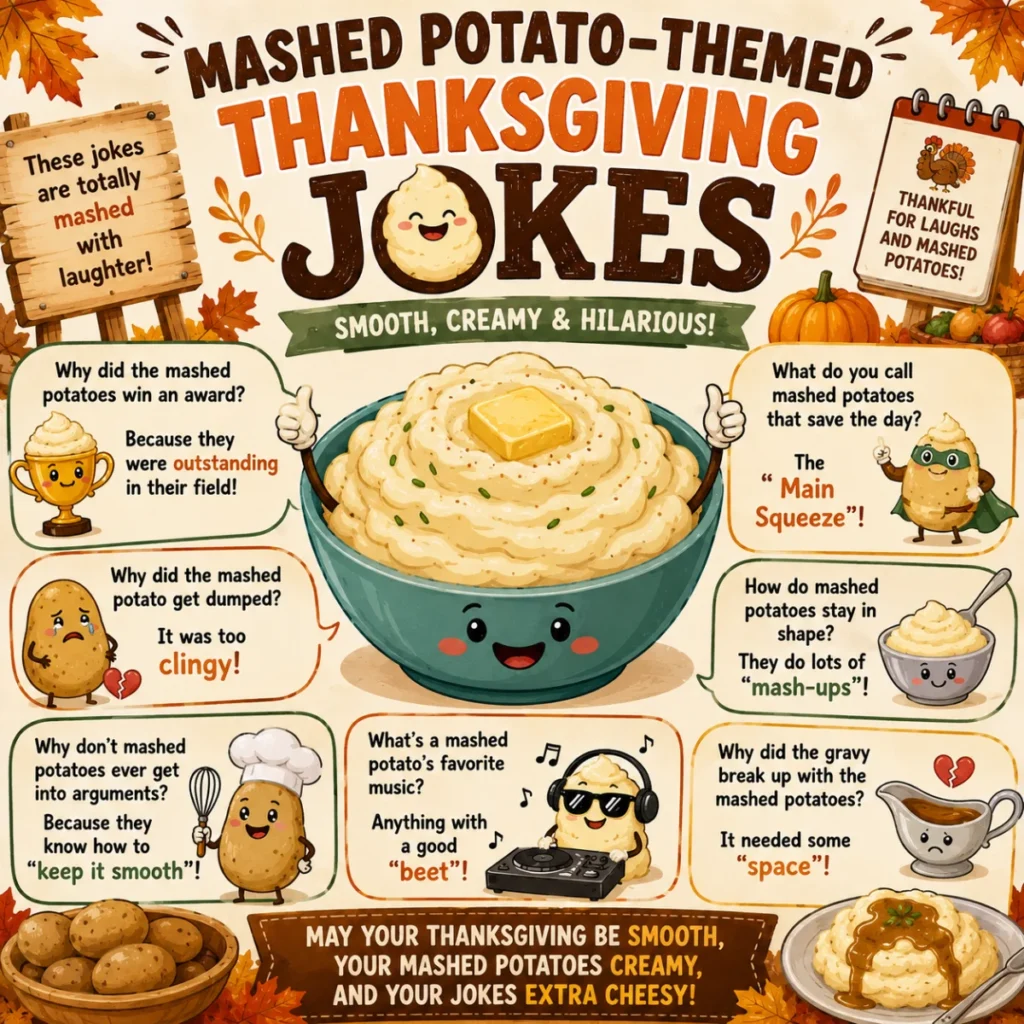 Mashed Potato-Themed Thanksgiving Jokes