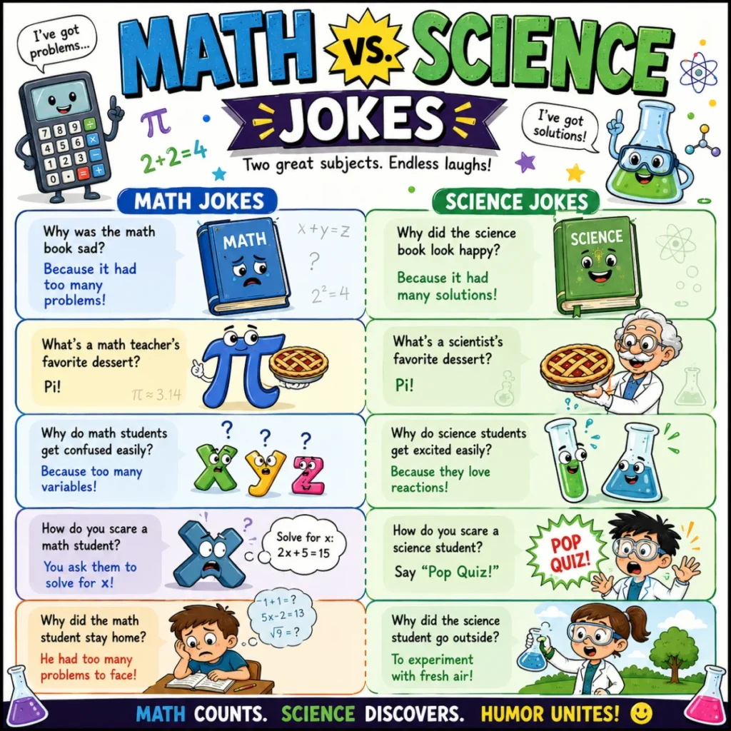 Math vs. Science Jokes