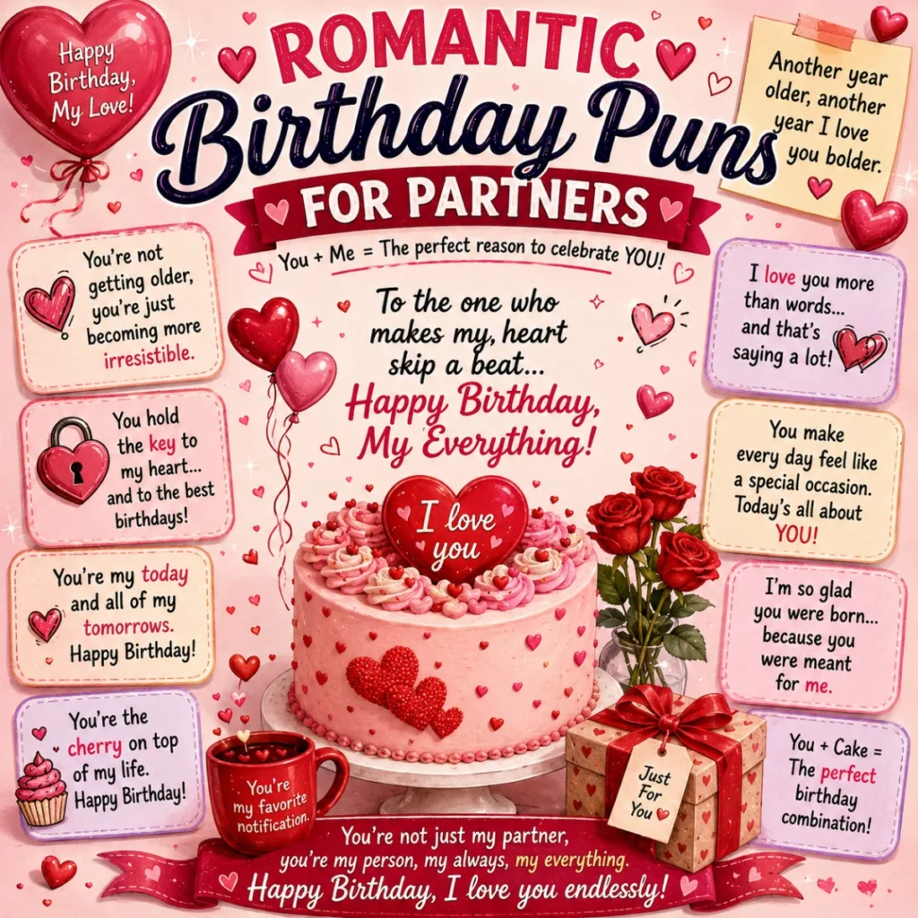 Romantic Birthday Puns for Partners