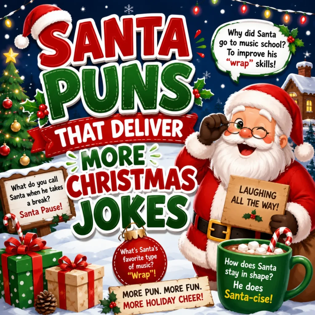 Santa Puns That Deliver More Christmas Jokes