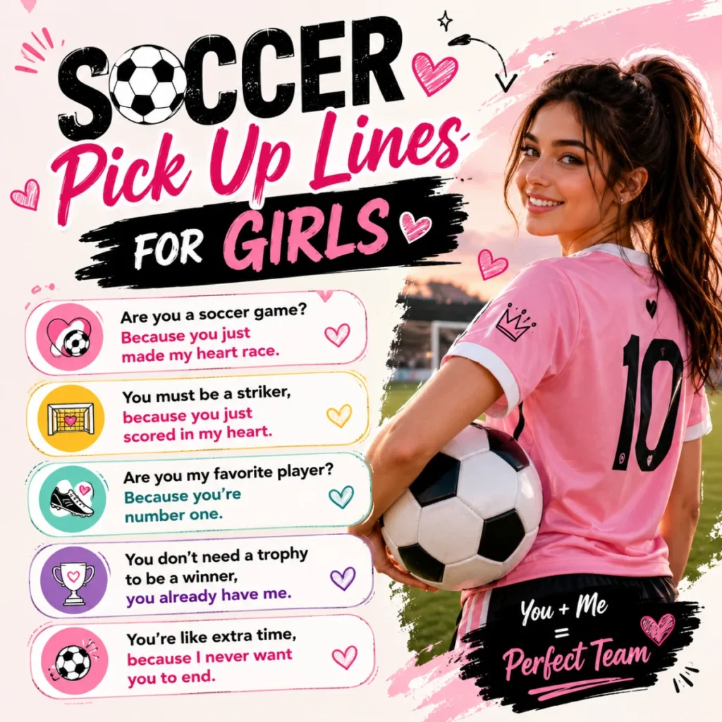 Soccer Pick Up Lines for Girls