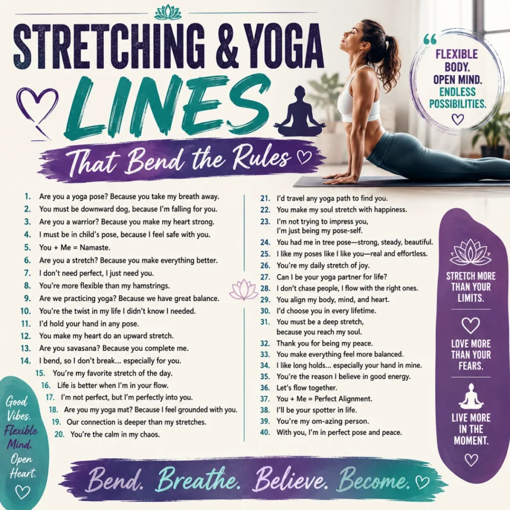 Stretching & Yoga Lines That Bend the Rules