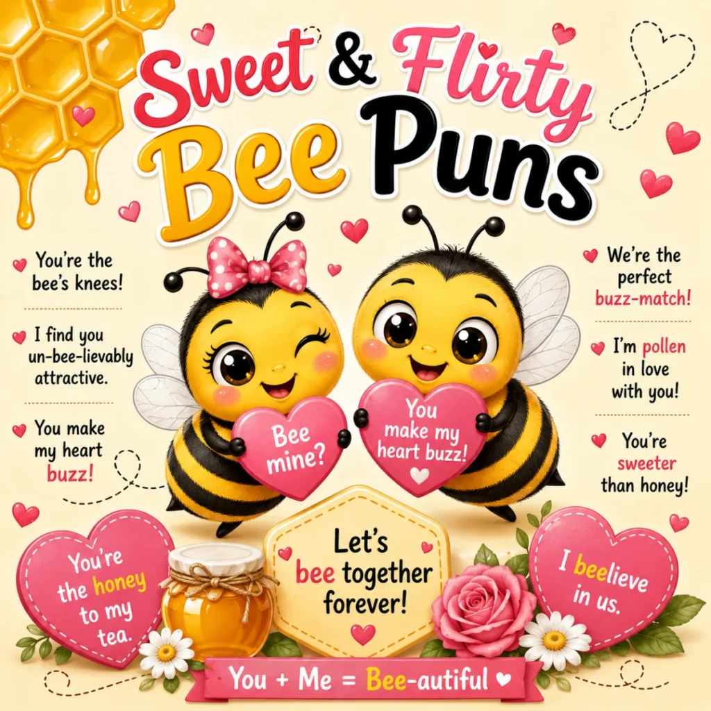 Sweet & Flirty Bee Puns