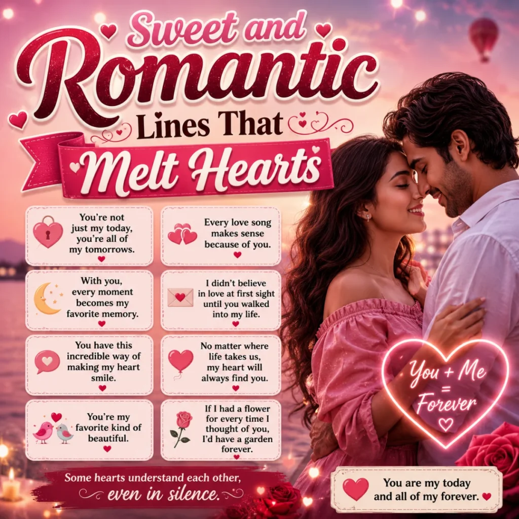 Sweet and Romantic Lines That Melt Hearts