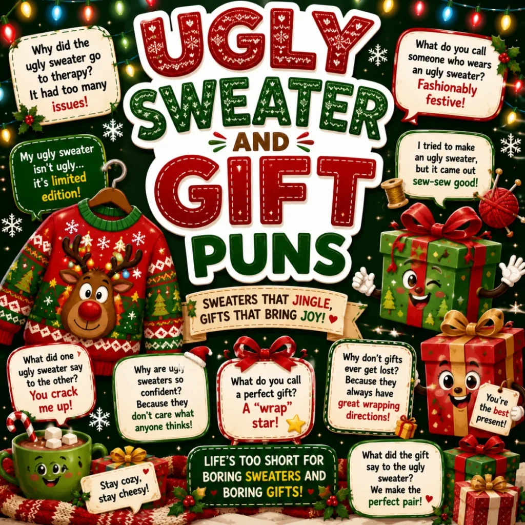 Ugly Sweater and Gift Puns