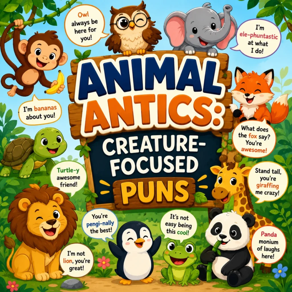 Animal Antics Creature-Focused Puns