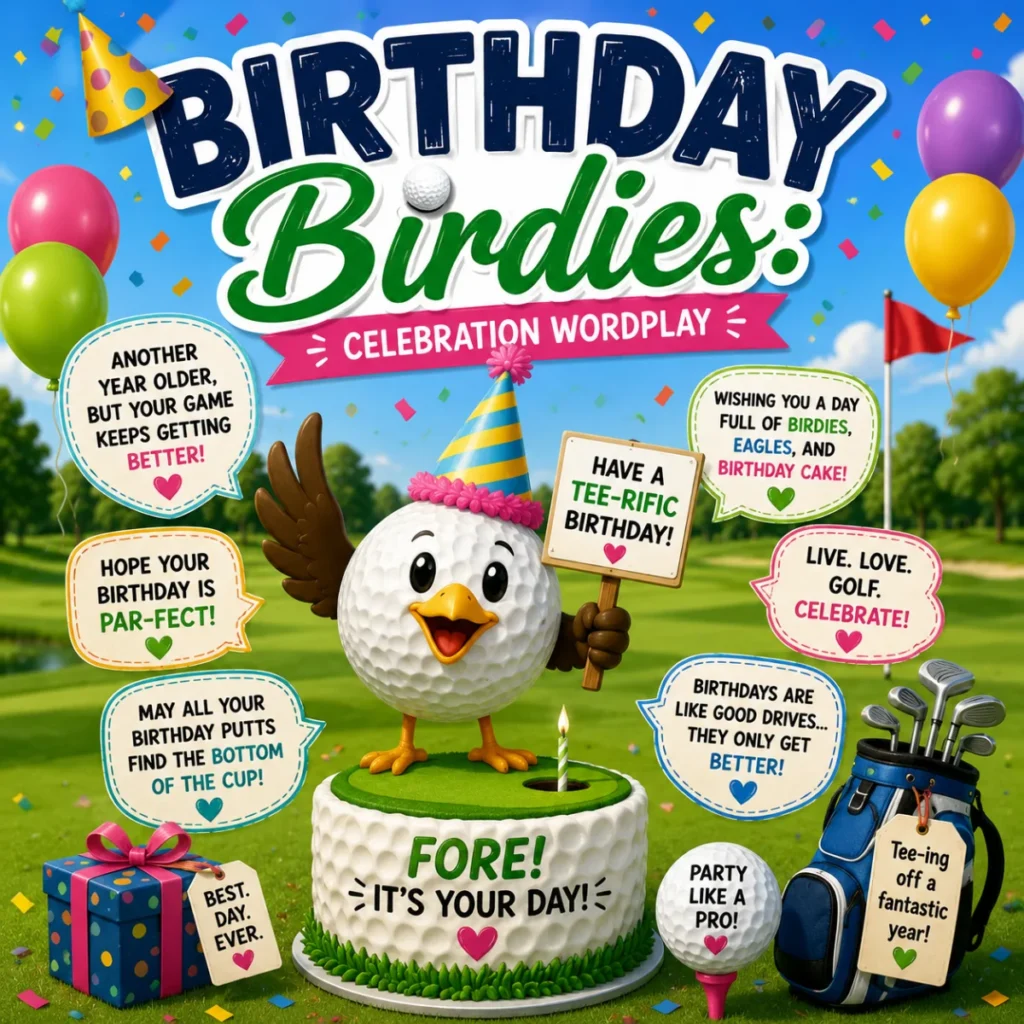 Birthday Birdies Celebration Wordplay