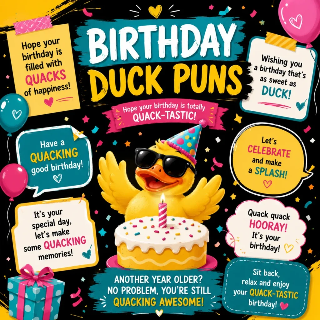 Birthday Duck Puns