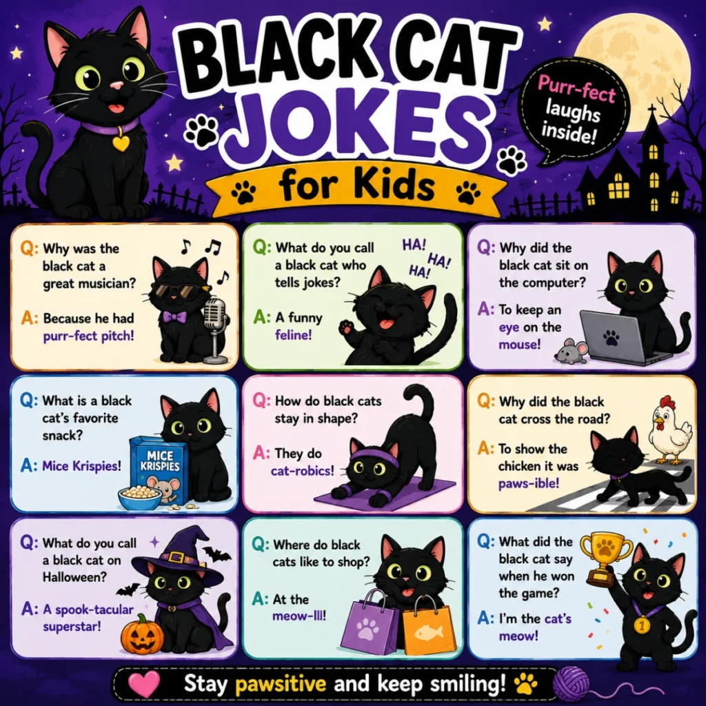 Black Cat Jokes for Kids