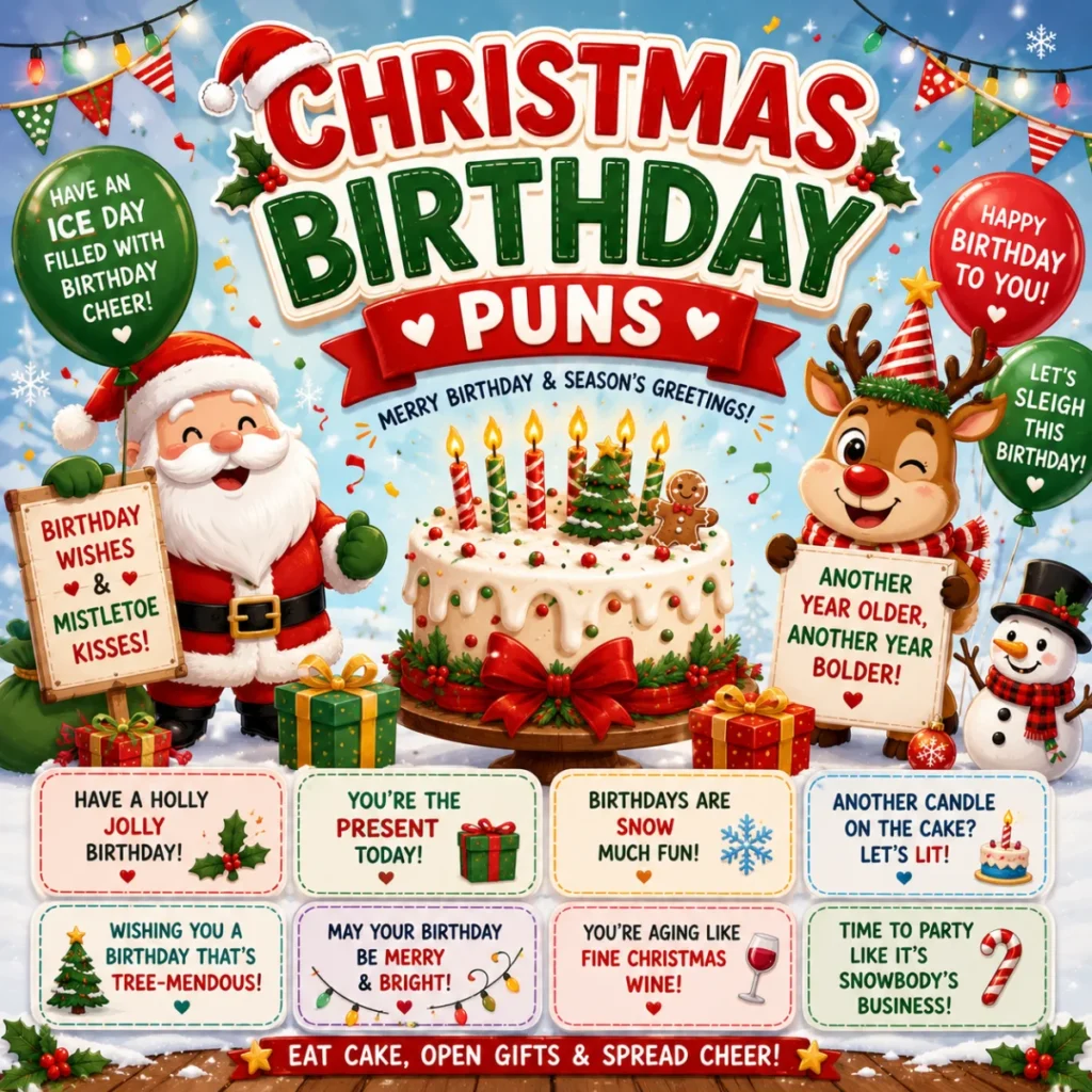 Christmas Birthday Puns