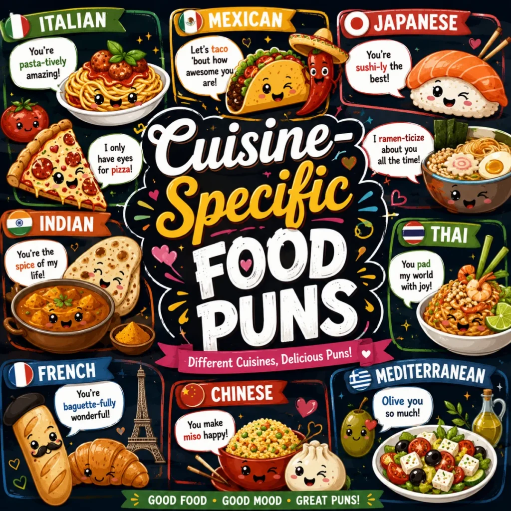 Cuisine-Specific Food Puns