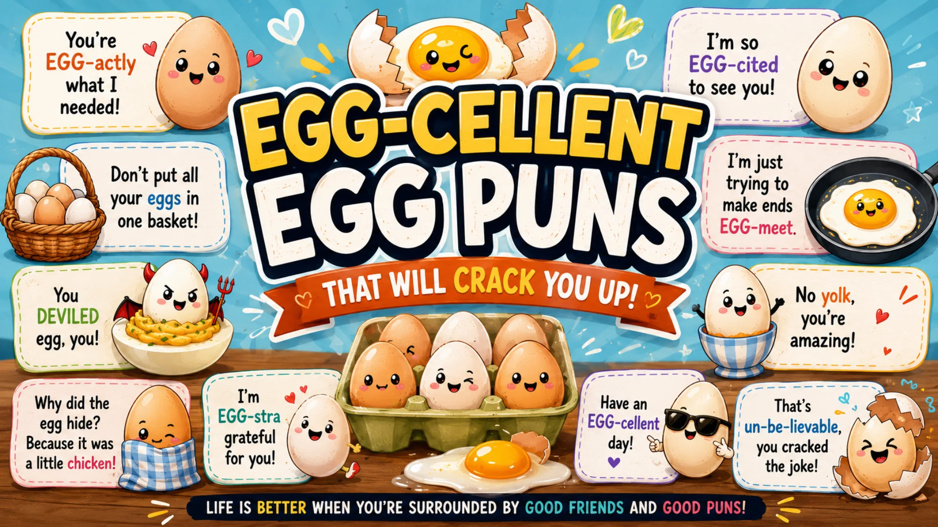 Egg-Cellent Egg Puns That Crack You Up
