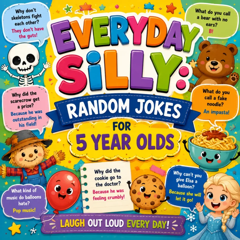 Everyday Silly Random Jokes for 5 Year Olds
