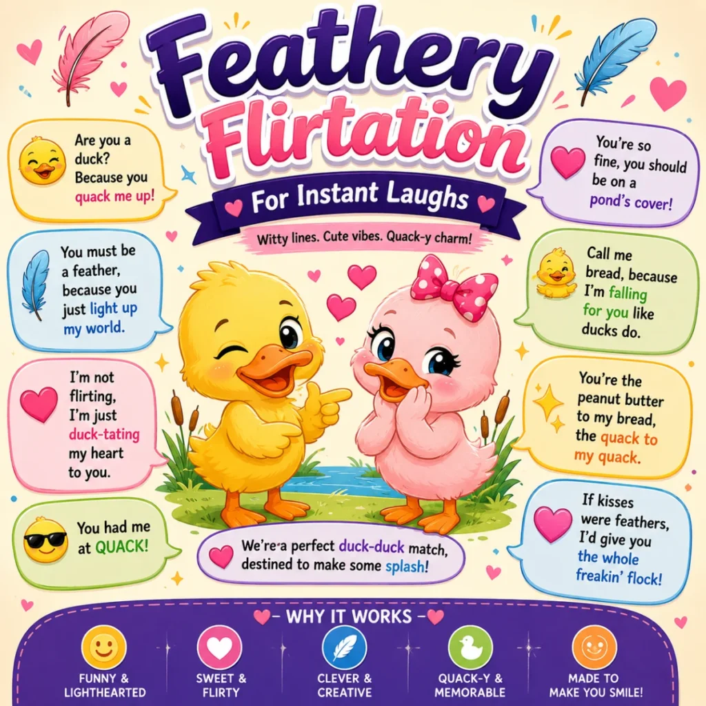 Feathery Flirtation For Instant Laughs