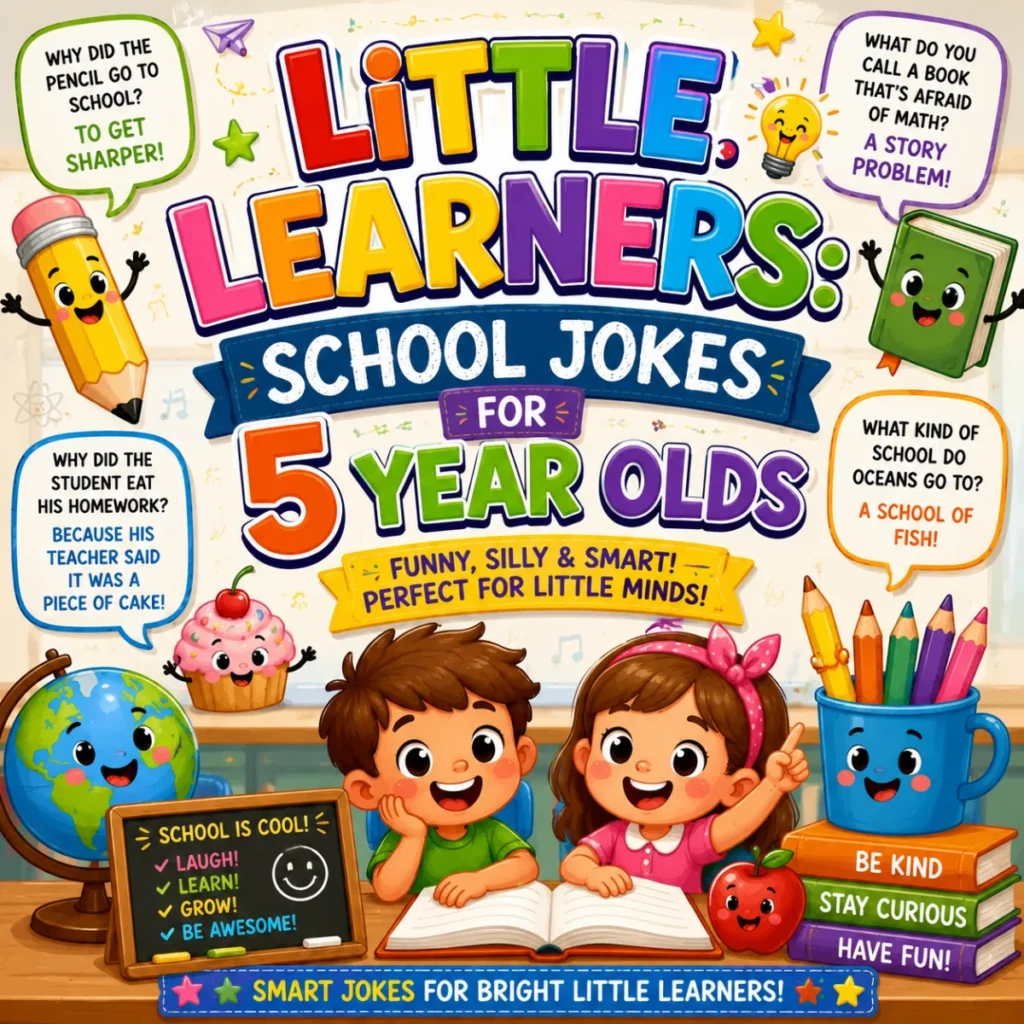 Little Learners School Jokes for 5 Year Olds