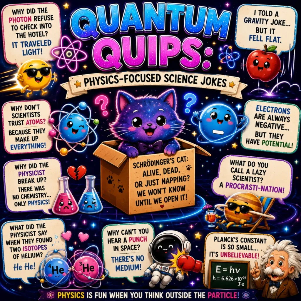 Quantum Quips Physics-Focused Science Jokes
