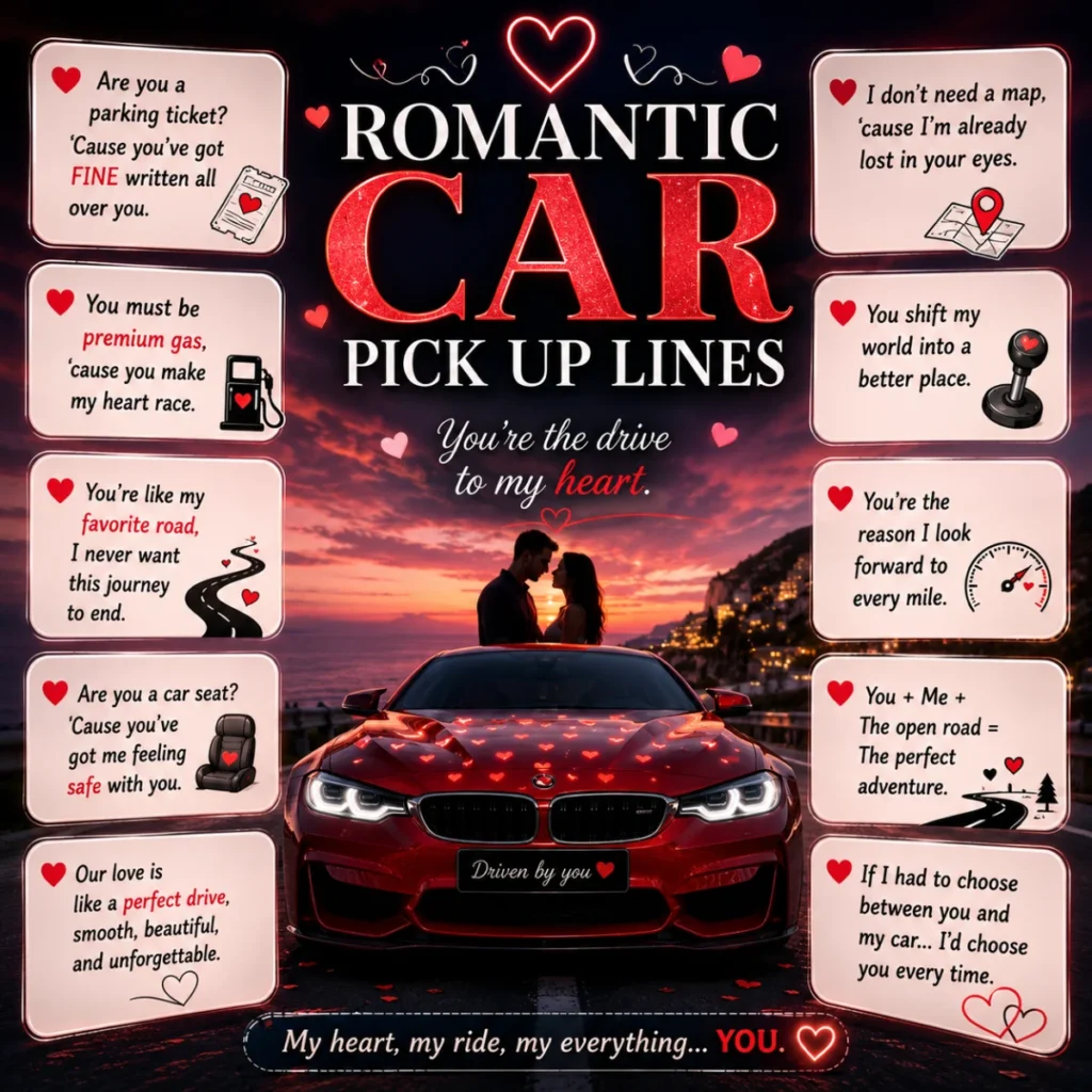 Romantic Car Pick Up Lines