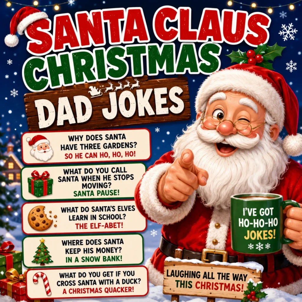 Santa Claus Christmas Dad Jokes