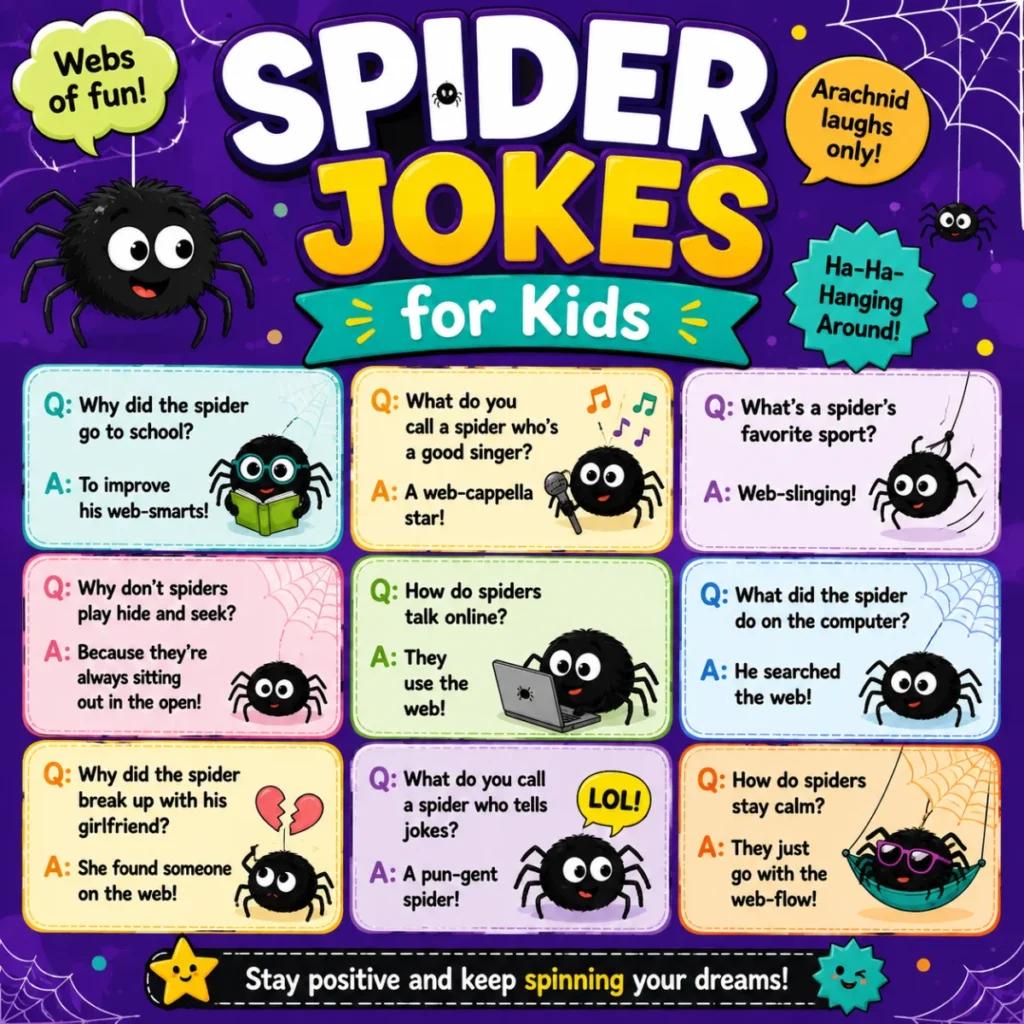 Spider Jokes for Kids