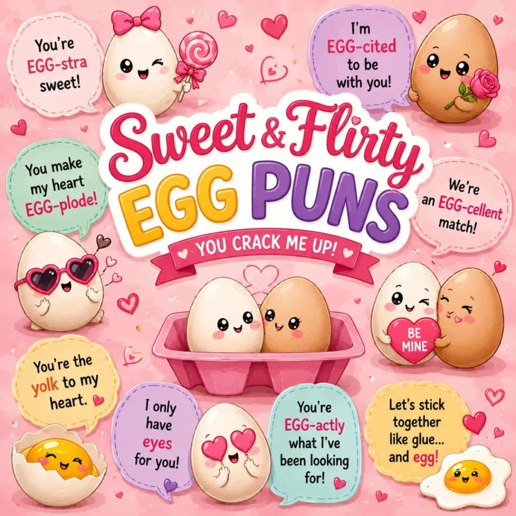 Sweet & Flirty Egg Puns