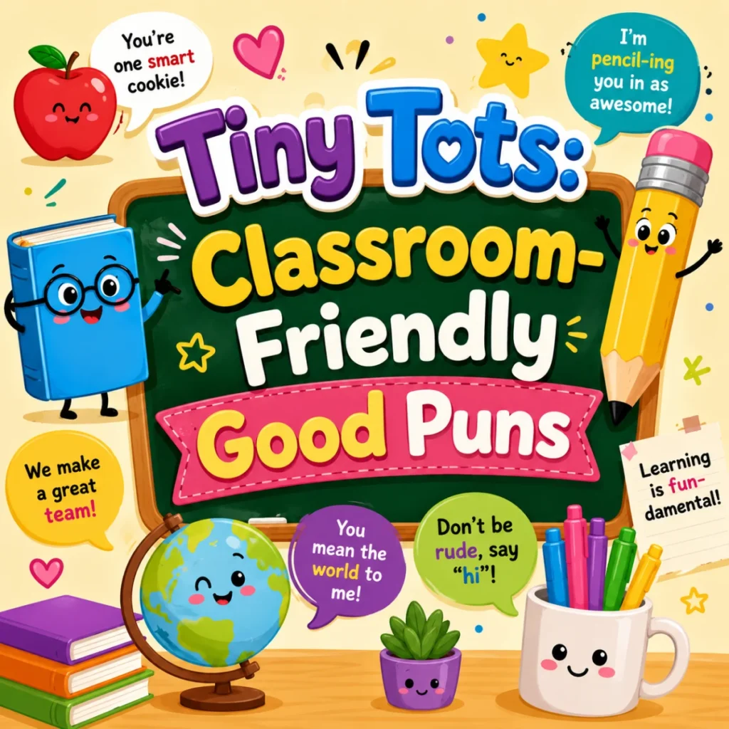 Tiny Tots Classroom-Friendly Good Puns