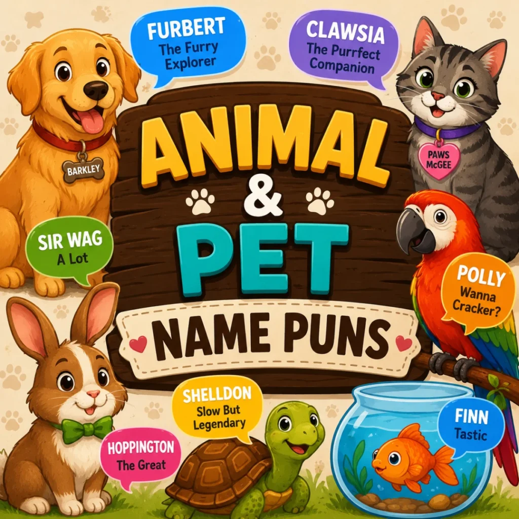 Animal & Pet Name Puns