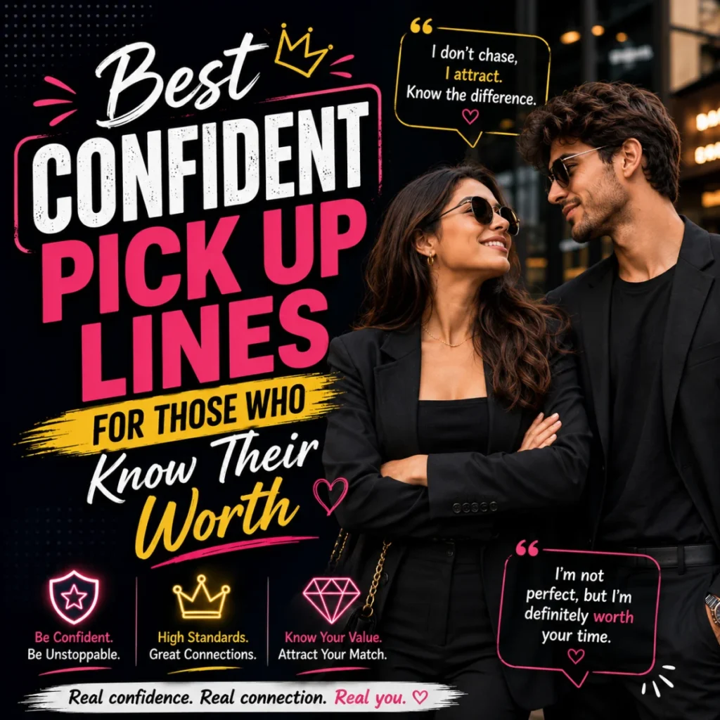 Best Confident Pick Up Lines For Those Who Know Their Worth