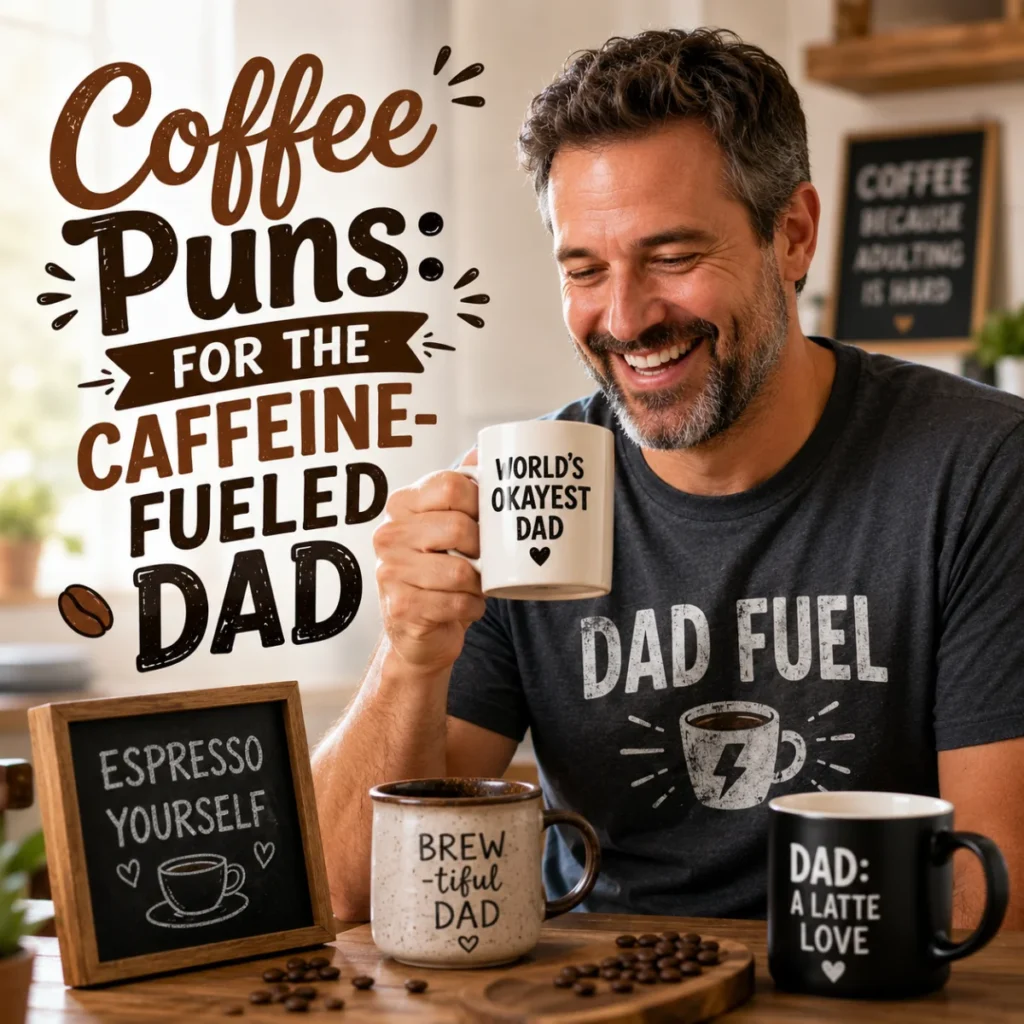 Coffee Puns For the Caffeine-Fueled Dad