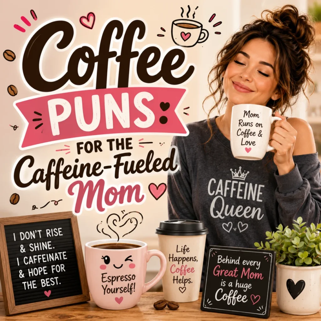 Coffee Puns For the Caffeine-Fueled Mom