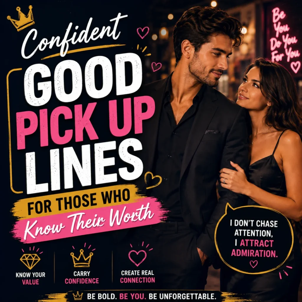Confident Good Pick Up Lines For Those Who Know Their Worth