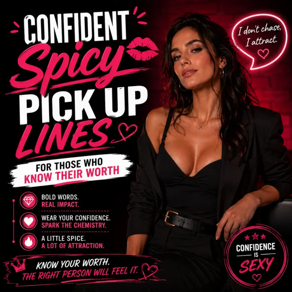 Confident Spicy Pick Up Lines For Those Who Know Their Worth