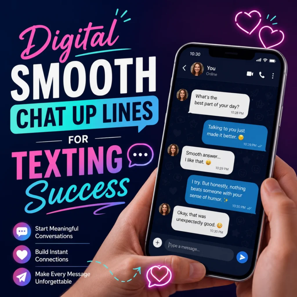 Digital Smooth Chat Up Lines For Texting Success