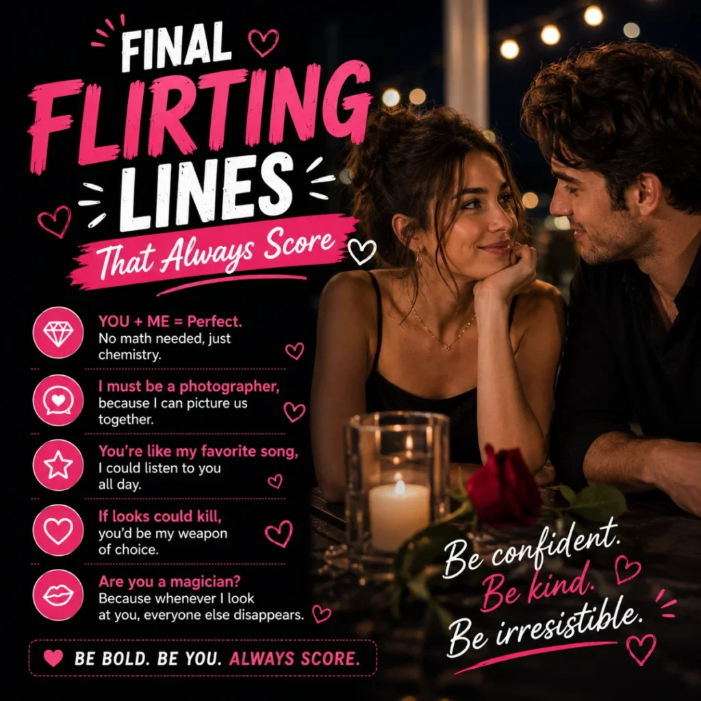 Final Flirting Lines That Always Score