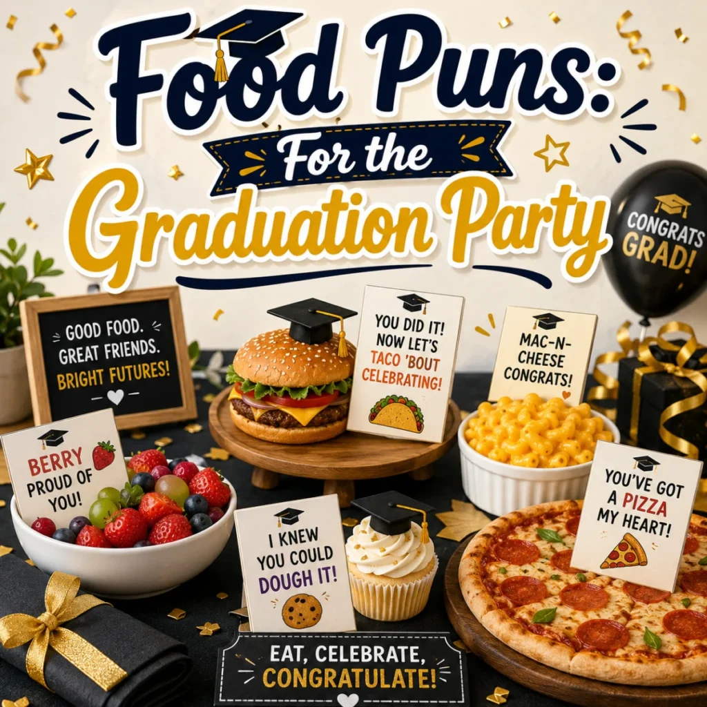 Food Puns For the Graduation Party