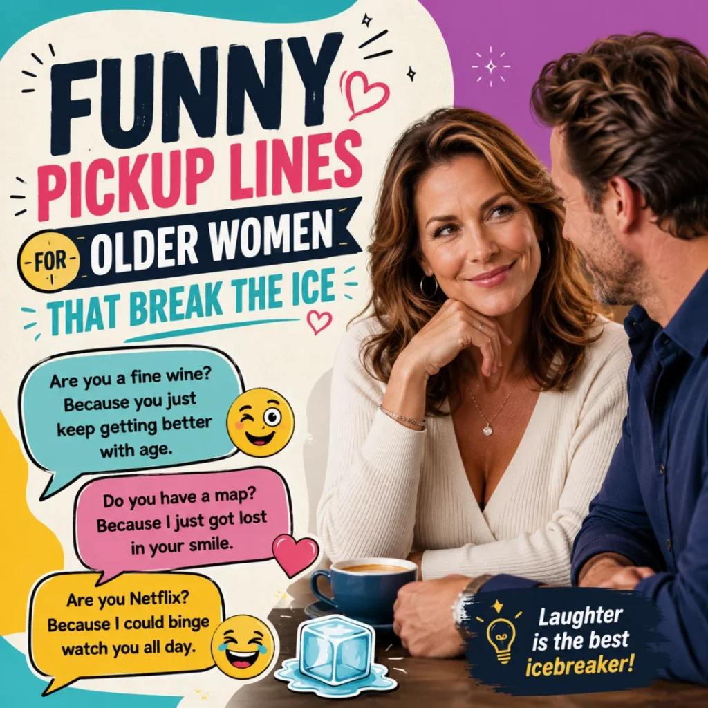 Funny Pickup Lines For Older Women That Break The Ice