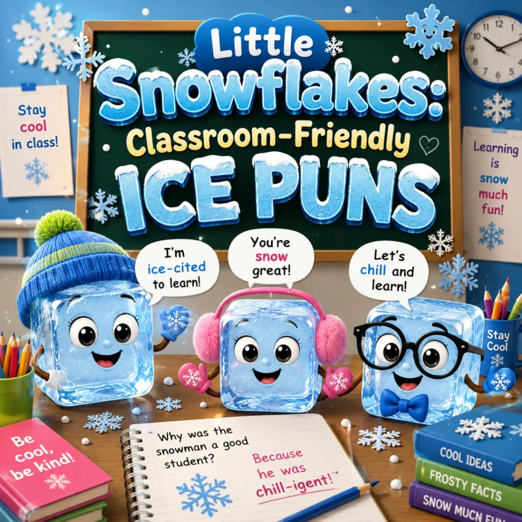 Little Snowflakes Classroom-Friendly Ice Puns