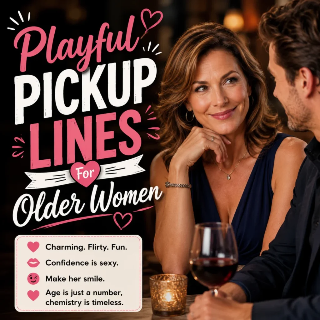 Playful Pickup Lines For Older Women