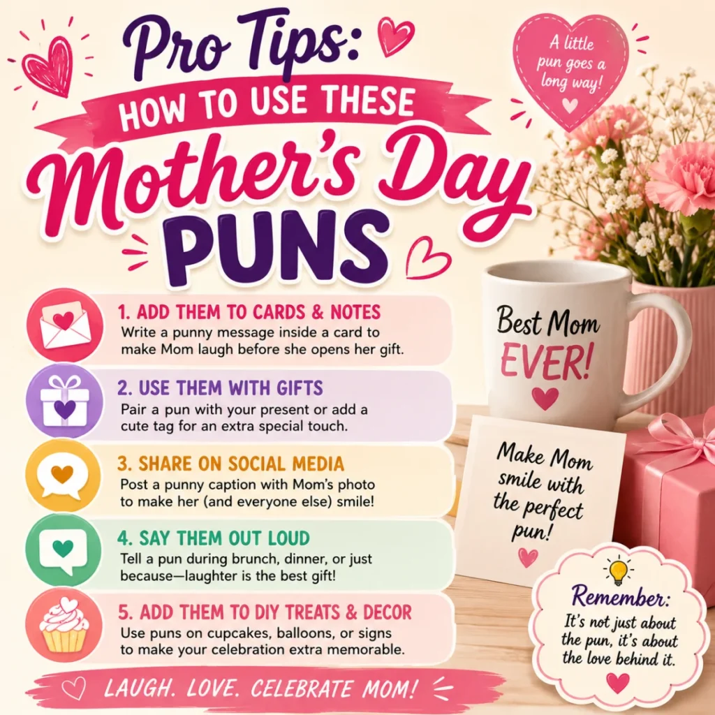 Pro Tips How to Use These Mother's Day Puns
